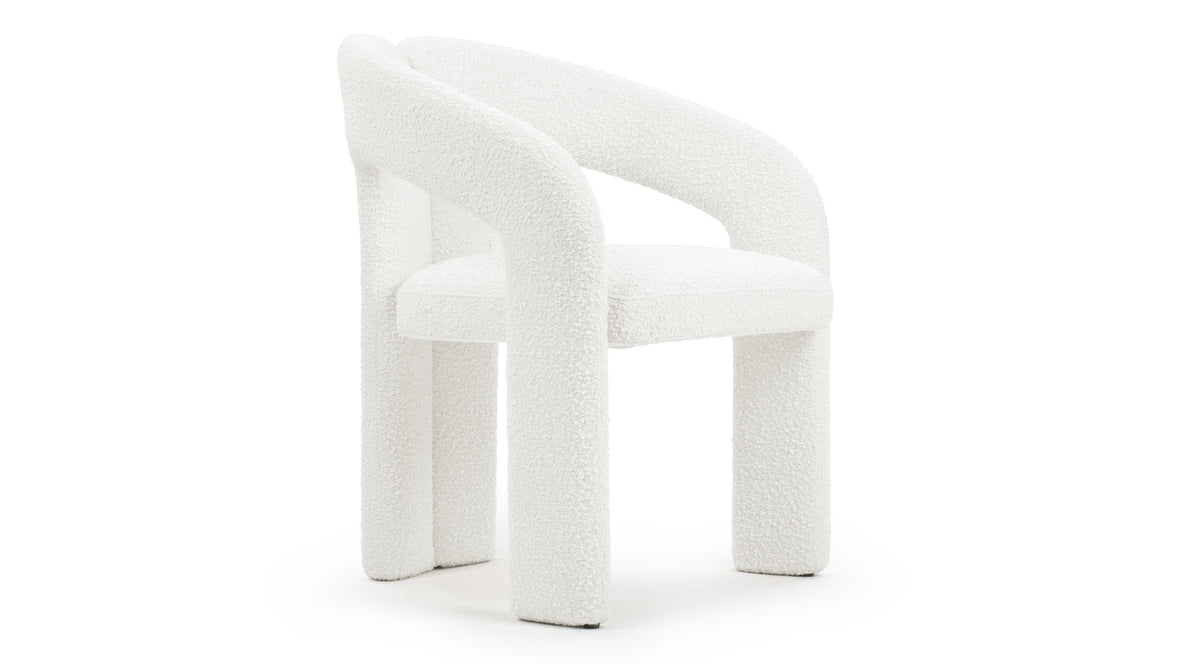 Dudet - Dudet Chair, White Boucle