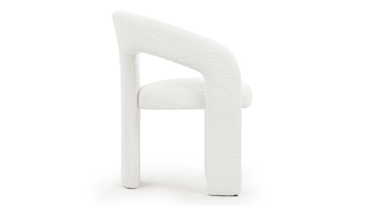 Dudet - Dudet Chair, White Boucle