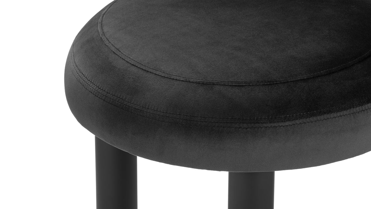 Vance - Vance Dining Chair, Black Velvet