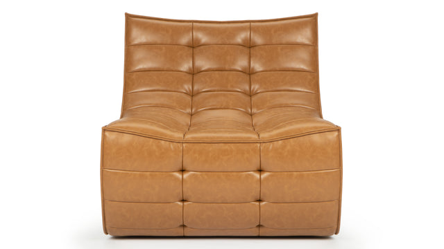 Tyge - Tyge Module, Armless Seat, Bourbon Vegan Leather