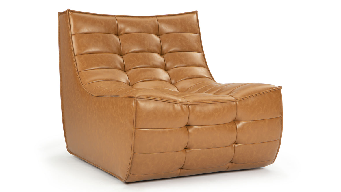 N701 - N701 Module, Armless Seat, Bourbon Vegan Leather