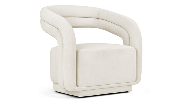 Chloe - Chloe Lounge Chair, Oatmeal Brushed Weave