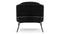 Aben - Aben Lounge Chair, Black Plush Velvet