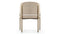 Esme - Esme Dining Chair, Latte Vegan Suede and Brushed Brass