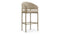 Esme - Esme Counter Stool, Latte Vegan Suede and Brushed Brass