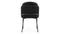 Aben - Aben Dining Chair, Black Plush Velvet and Black