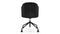 Aben - Aben Desk Chair, Black Plush Velvet