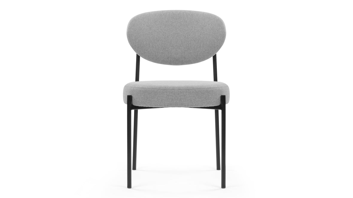 Nyx - Nyx Dining Chair, Mid Gray Brushed Weave