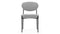 Nyx - Nyx Dining Chair, Mid Gray Brushed Weave