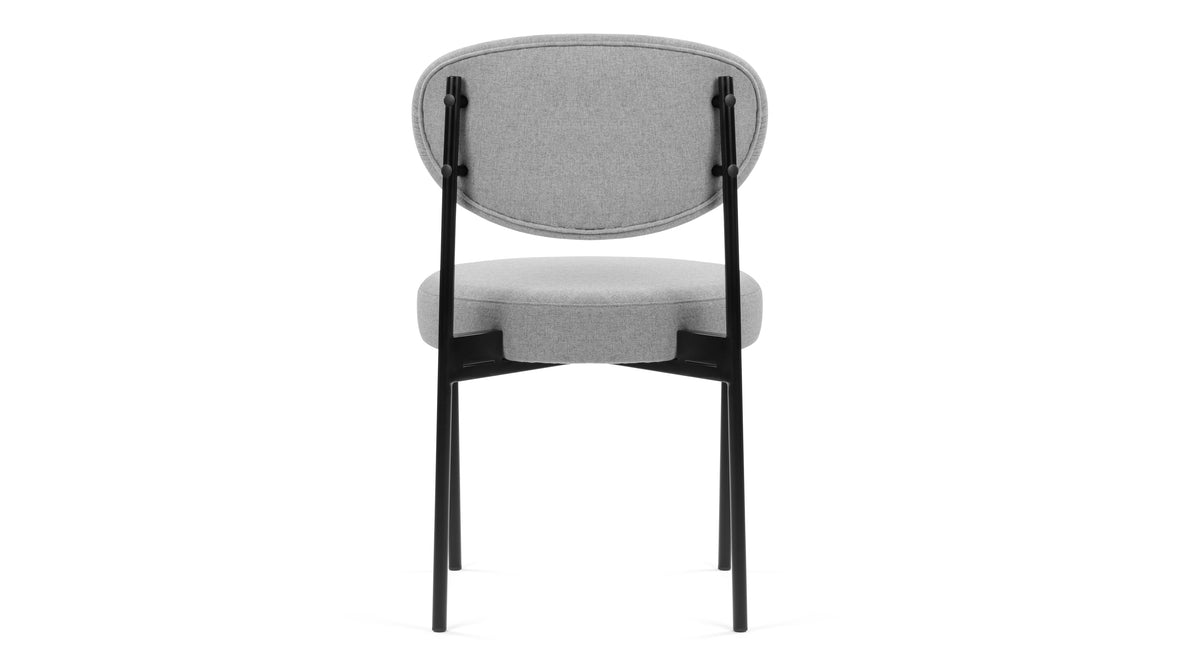 Nyx - Nyx Dining Chair, Mid Gray Brushed Weave