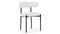 Mila - Mila Dining Chair, Pearl Boucle