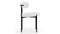 Mila - Mila Dining Chair, Pearl Boucle