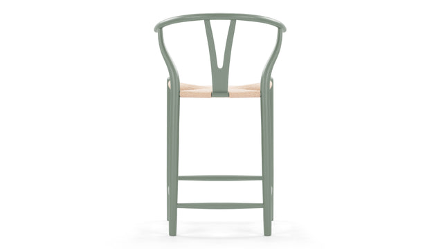 Wish - Wish Counter Stool, Green, 25.5