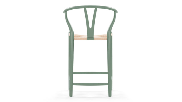 Wish - Wish Counter Stool, Green, 25.5