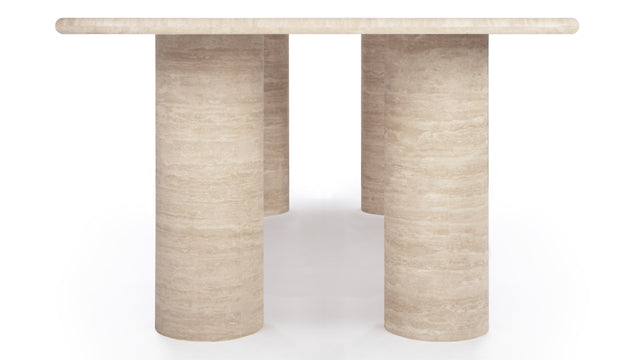 Cato - Cato Dining Table, Travertine