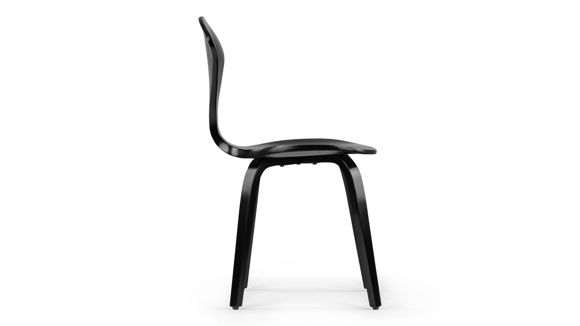 Norman - Norman Dining Chair, Black Ash