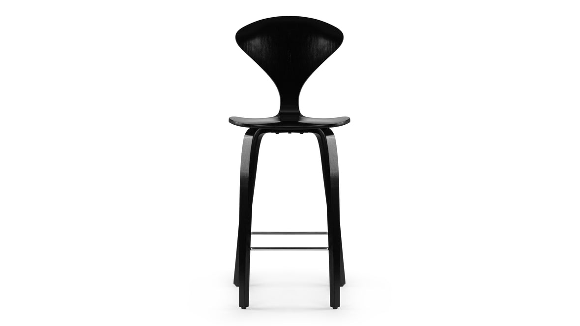 Norman - Norman Counter Stool, Black Ash, 25.5