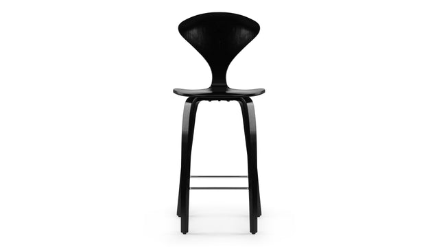 Norman - Norman Counter Stool, Black Ash, 25.5