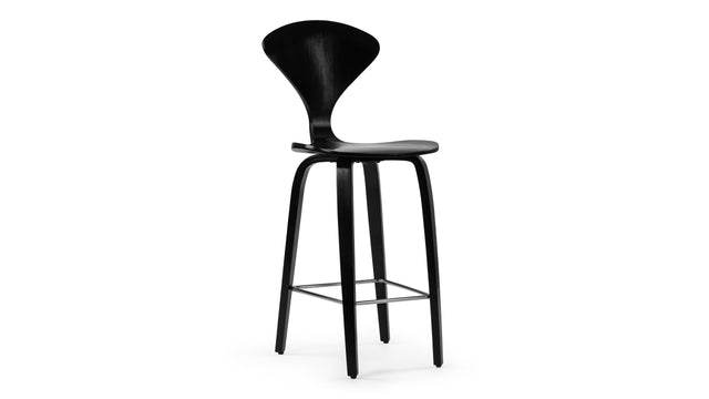 Norman - Norman Counter Stool, Black Ash, 25.5