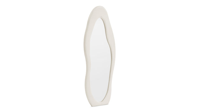 Organic - Organic Floor Mirror, Ivory Velvet