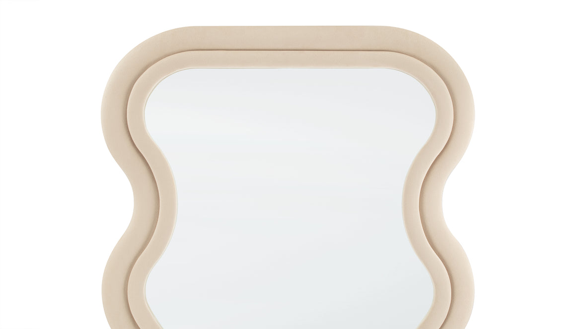 Isla - Isla Floor Mirror, Sand Velvet