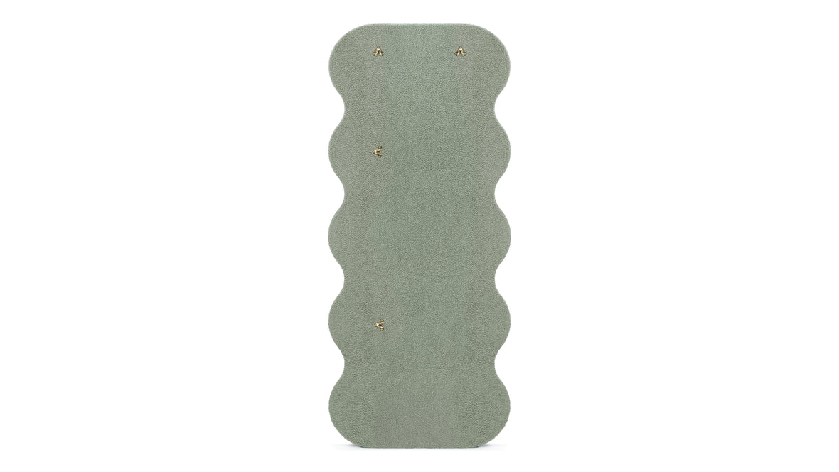 Isla - Isla Floor Mirror, Olive Boucle