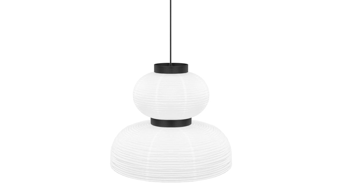 Akio - Akio Cloche Paper Pendant Light, White