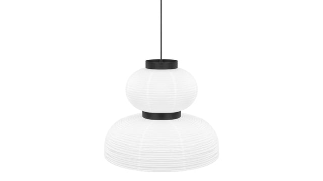 Akio - Akio Cloche Paper Pendant Light, White