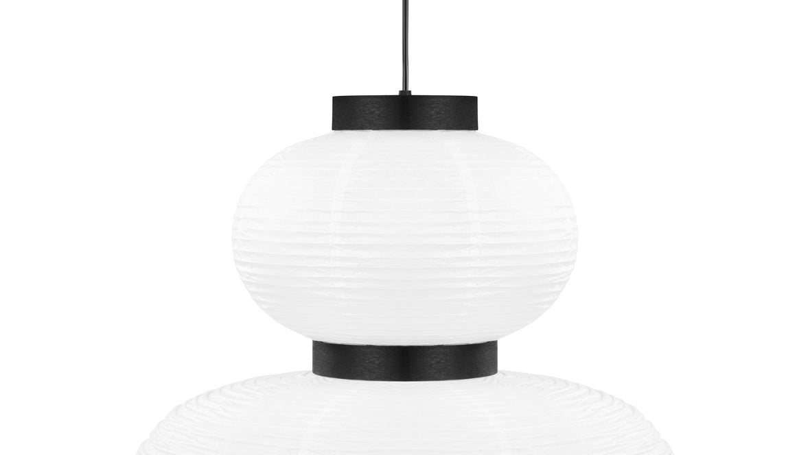 Akio - Akio Cloche Paper Pendant Light, White