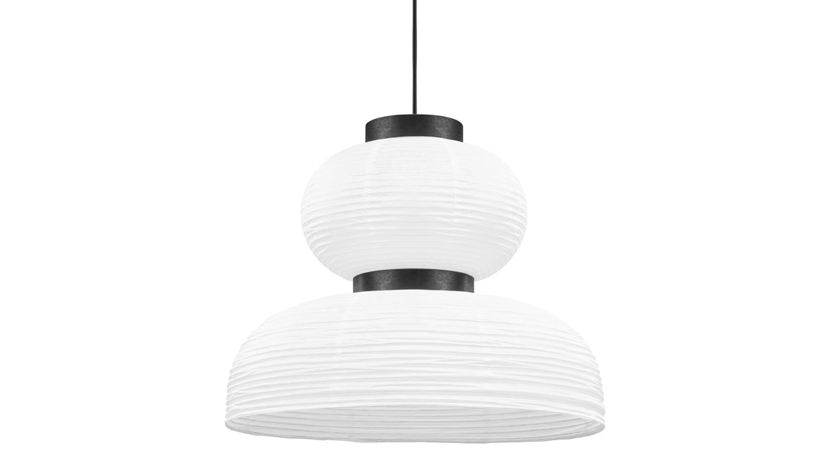 Akio - Akio Cloche Paper Pendant Light, White