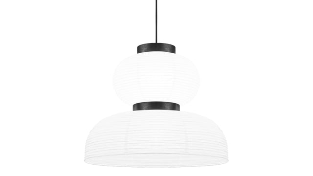 Akio - Akio Cloche Paper Pendant Light, White