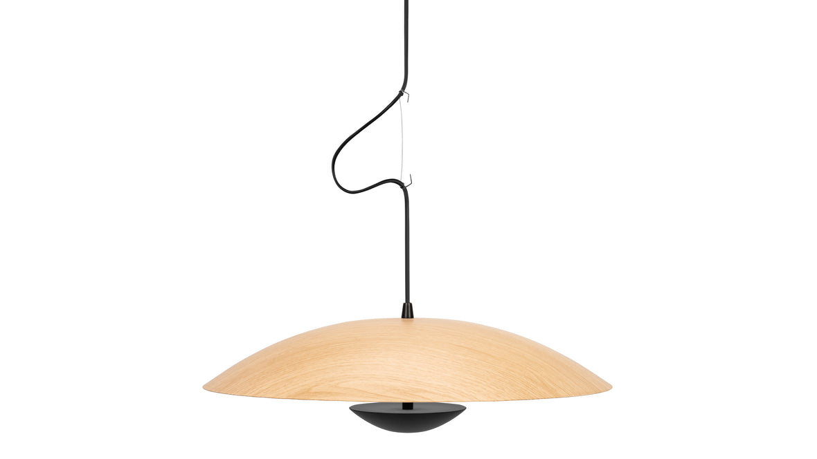 Camila - Camila Pendant Light, Natural Wood