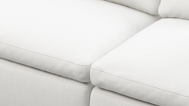 Sky - Sky Sectional Sofa, Three Seater, Right Chaise, White Linen