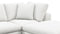 Sky - Sky Sectional Sofa, Three Seater, Right Chaise, White Linen