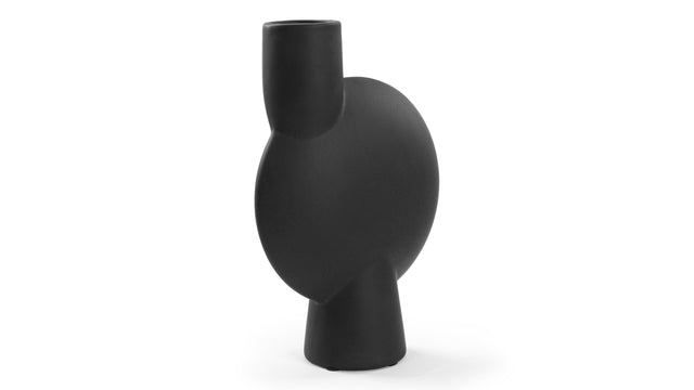 Tyr - Tyr Vase, Medio, Black Ceramic