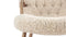 Clam - Clam Chair, Natural Luxe Sheepskin