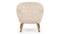 Clam - Clam Chair, Natural Luxe Sheepskin