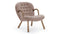 Clam - Clam Chair, Cappuccino Vegan Sherpa