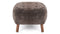 Petra - Petra Ottoman, Frosted Coco Luxe Sheepskin