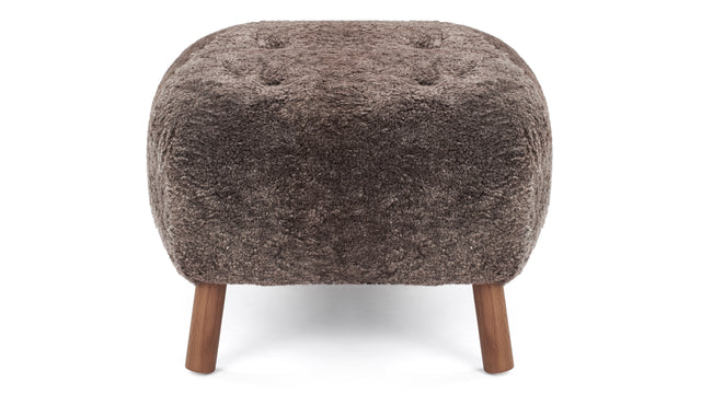 Petra - Petra Ottoman, Frosted Coco Luxe Sheepskin