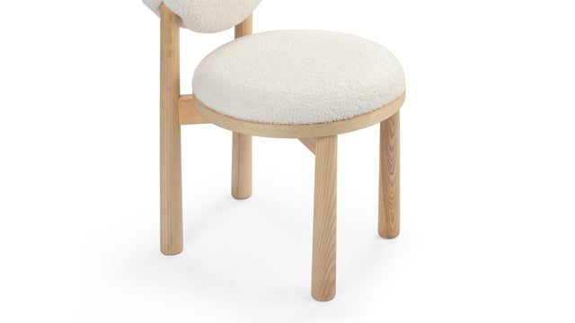 Hanna - Hanna Dining Chair, Pearl Boucle