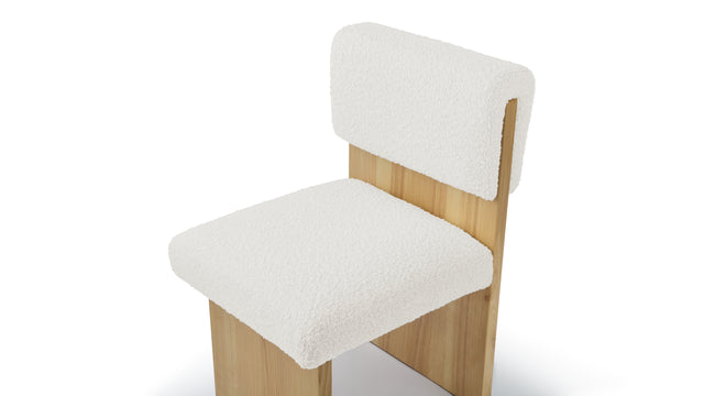 Nina - Nina Dining Chair, Pearl Boucle