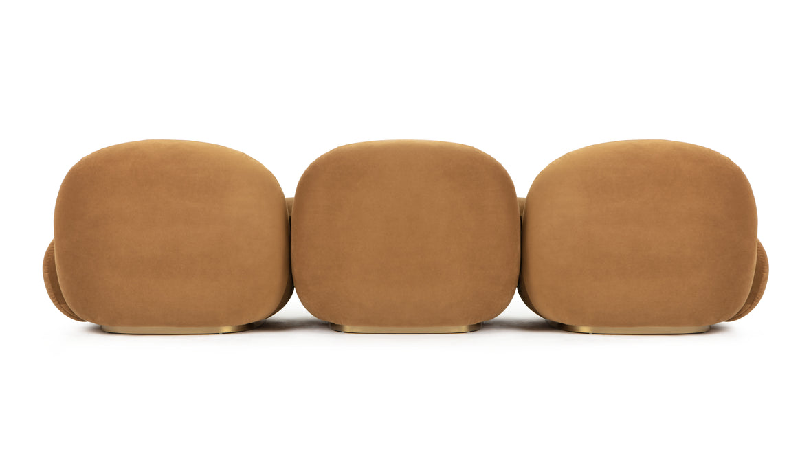 Pacha - Pacha Sofa, Caramel Plush Velvet