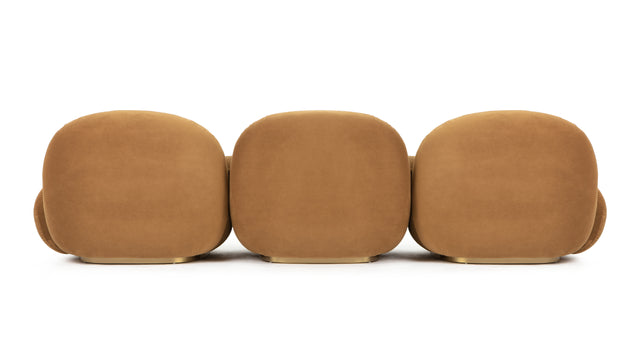 Pacha - Pacha Sofa, Caramel Plush Velvet