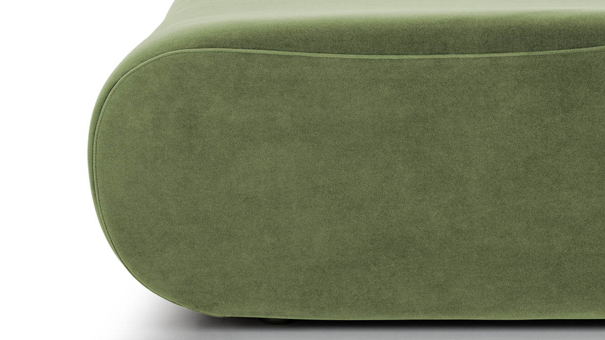 Leo - Leo Module, Ottoman, Lichen Plush Velvet