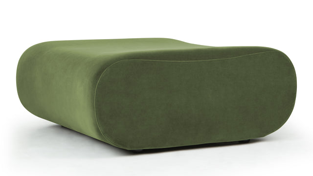 Leo - Leo Module, Ottoman, Lichen Plush Velvet