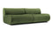 Leo - Leo Two Seater Sofa, Lichen Plush Velvet