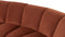 River - River Sectional, Right Corner, Russet Plush Velvet