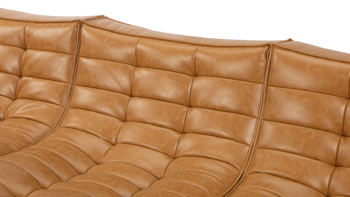 N701 - N701 Sectional, Left Chaise, Bourbon Vegan Leather