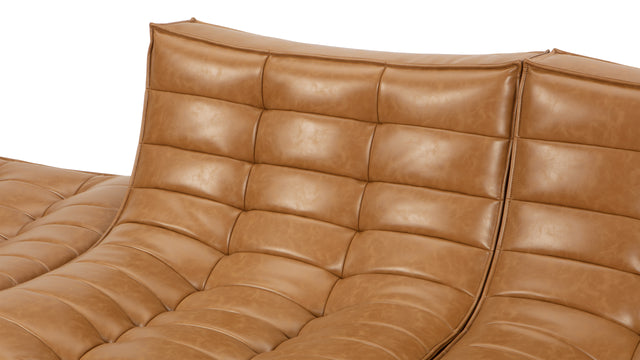 N701 - N701 Open End Sofa, Left, Bourbon Vegan Leather